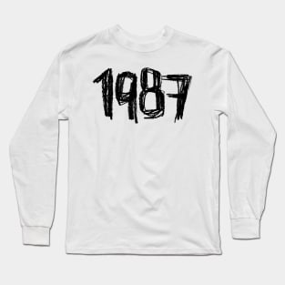 1987 Legend, Birthay Birth Year 1987 Long Sleeve T-Shirt